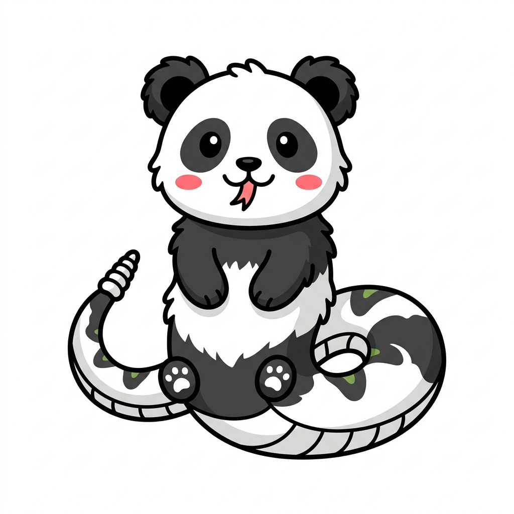 Panda and Snake hybrid